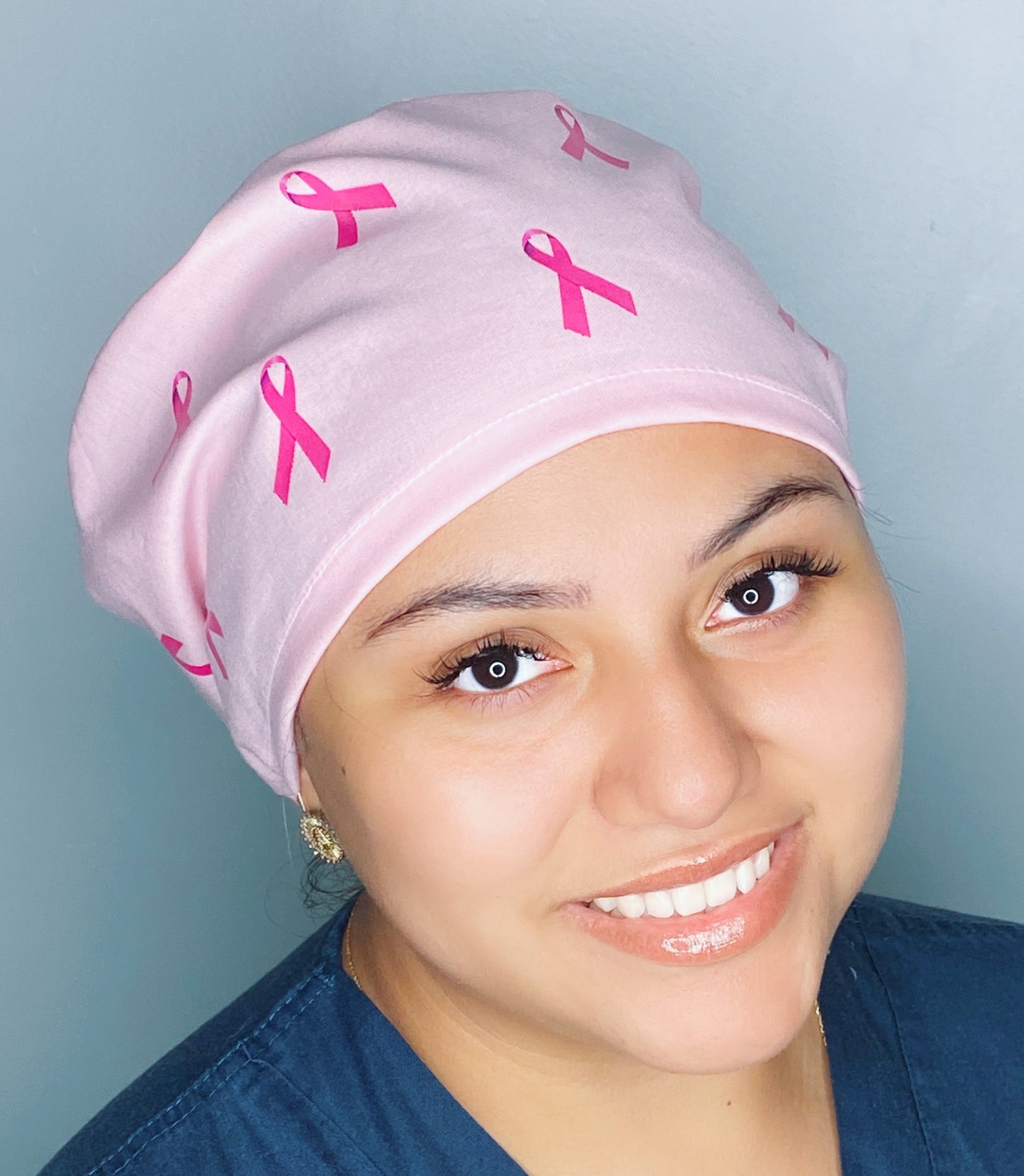 Solid Color Custom Breast Cancer Awareness Ribbon Themed Euro