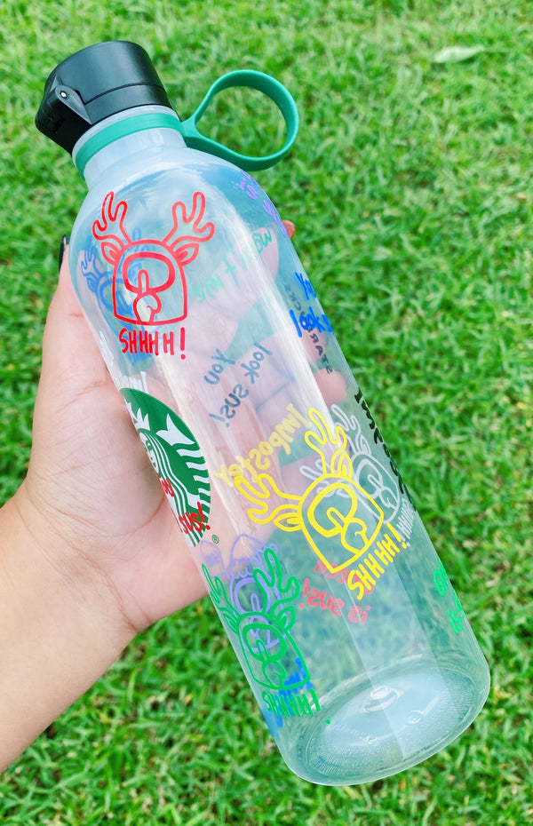Among Us Popular Video Game Holiday Themed Starbucks Reusable Water Bottle