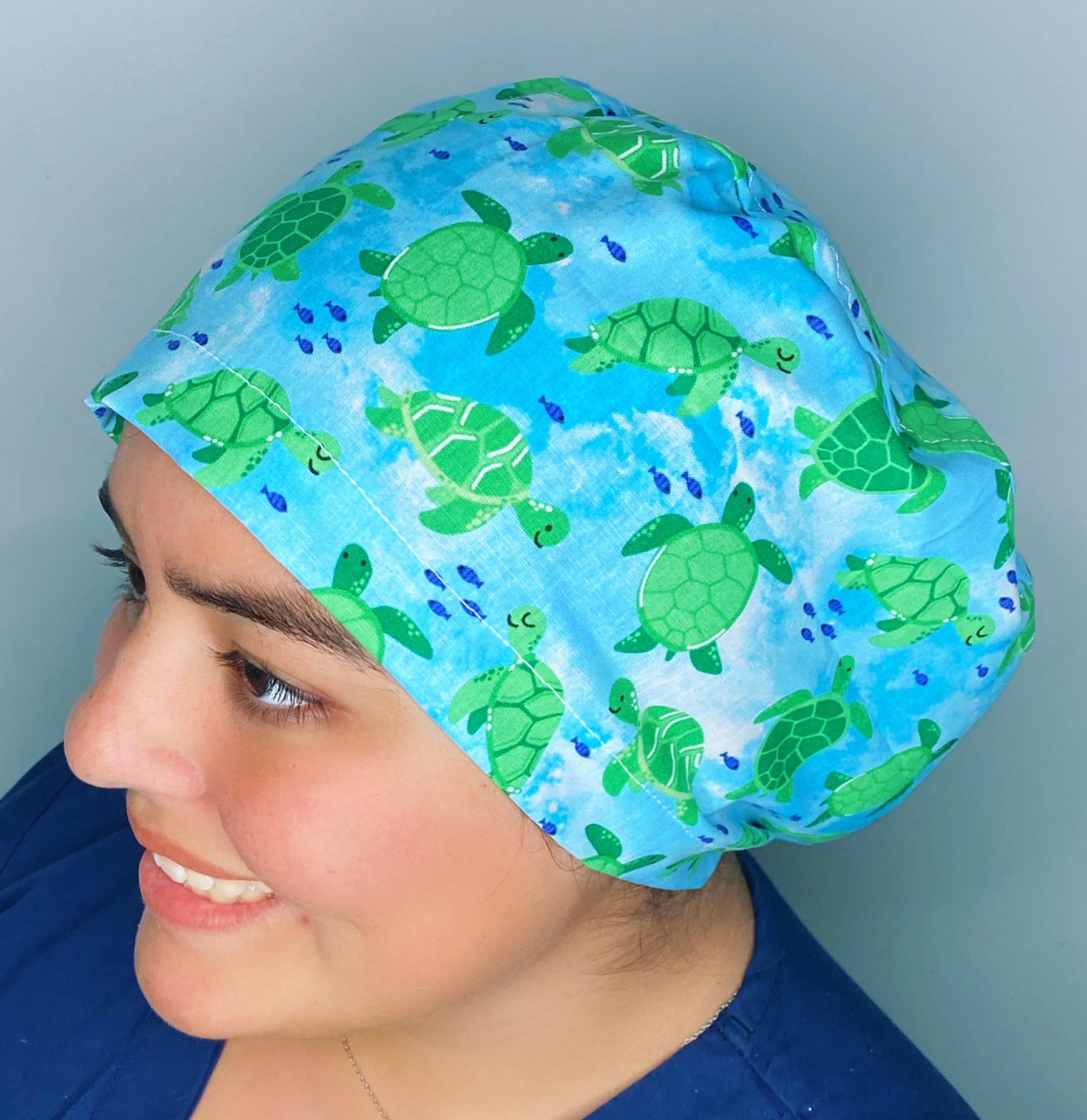 Cute Turtles on Blue Design Euro