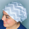 Grey & White Chevron Pattern Shape Euro