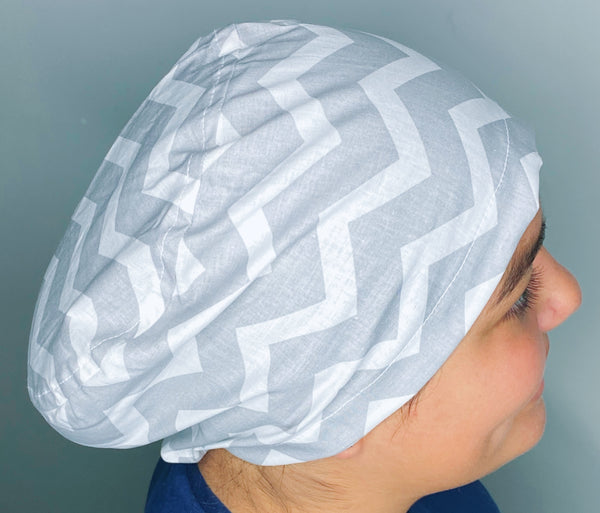 Grey & White Chevron Pattern Shape Euro