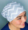 Grey & White Chevron Pattern Shape Euro