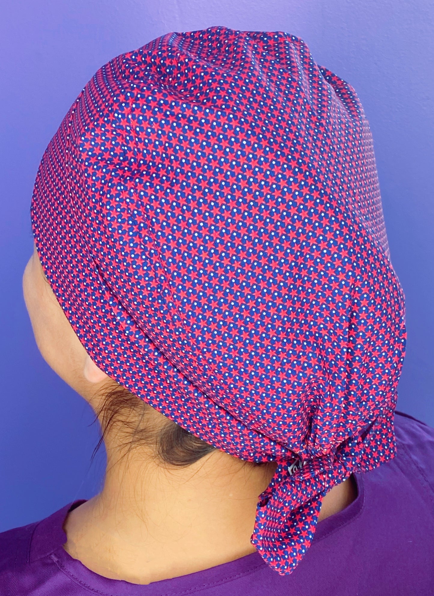 Small Stars on Navy Blue Fancy Themed Pixie
