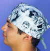 HP Characters Doodled Famous Wizard Movie Unisex Geek Scrub Cap