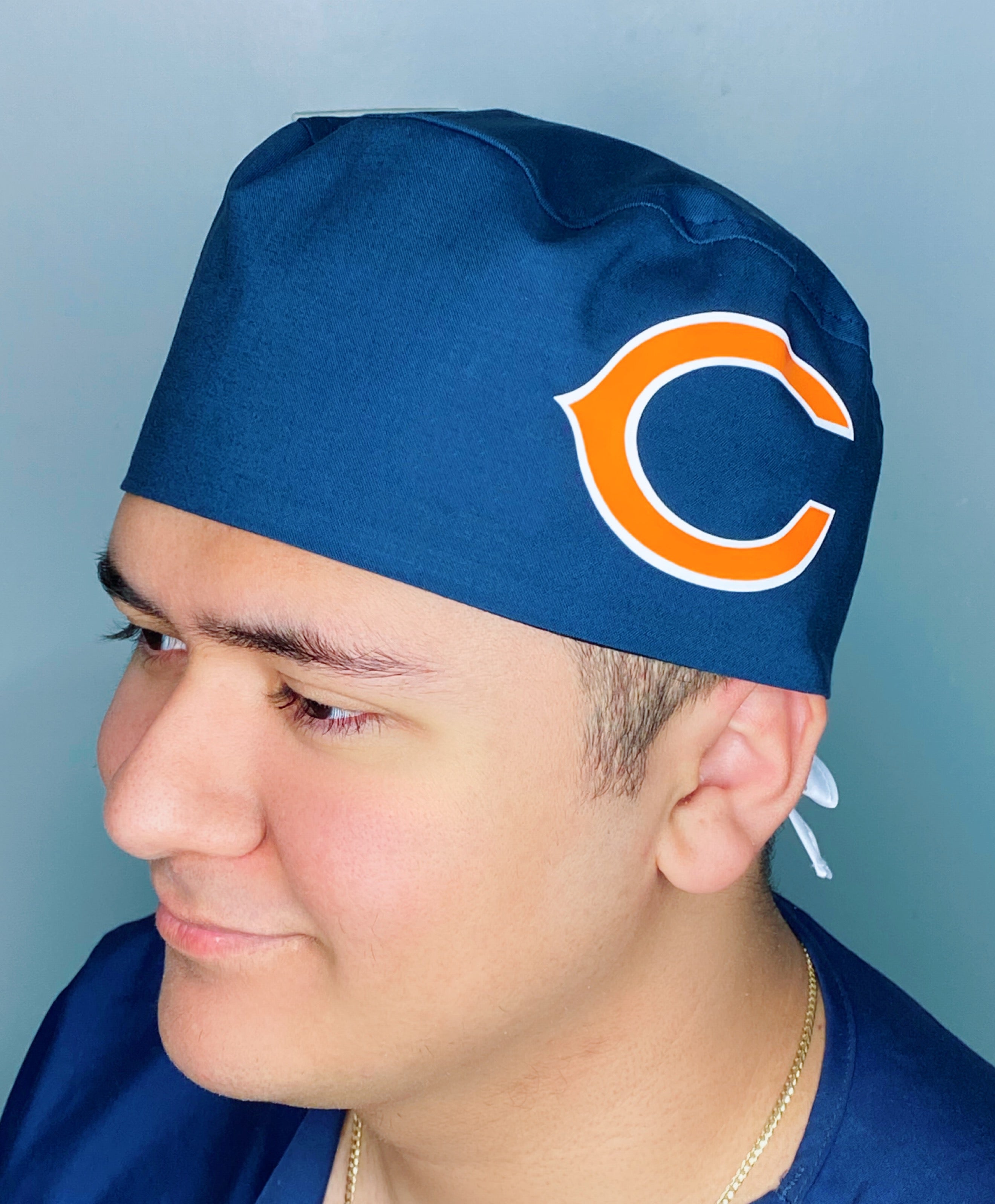 Chicago Illinois Football Team Unisex Helmet Scrub Cap