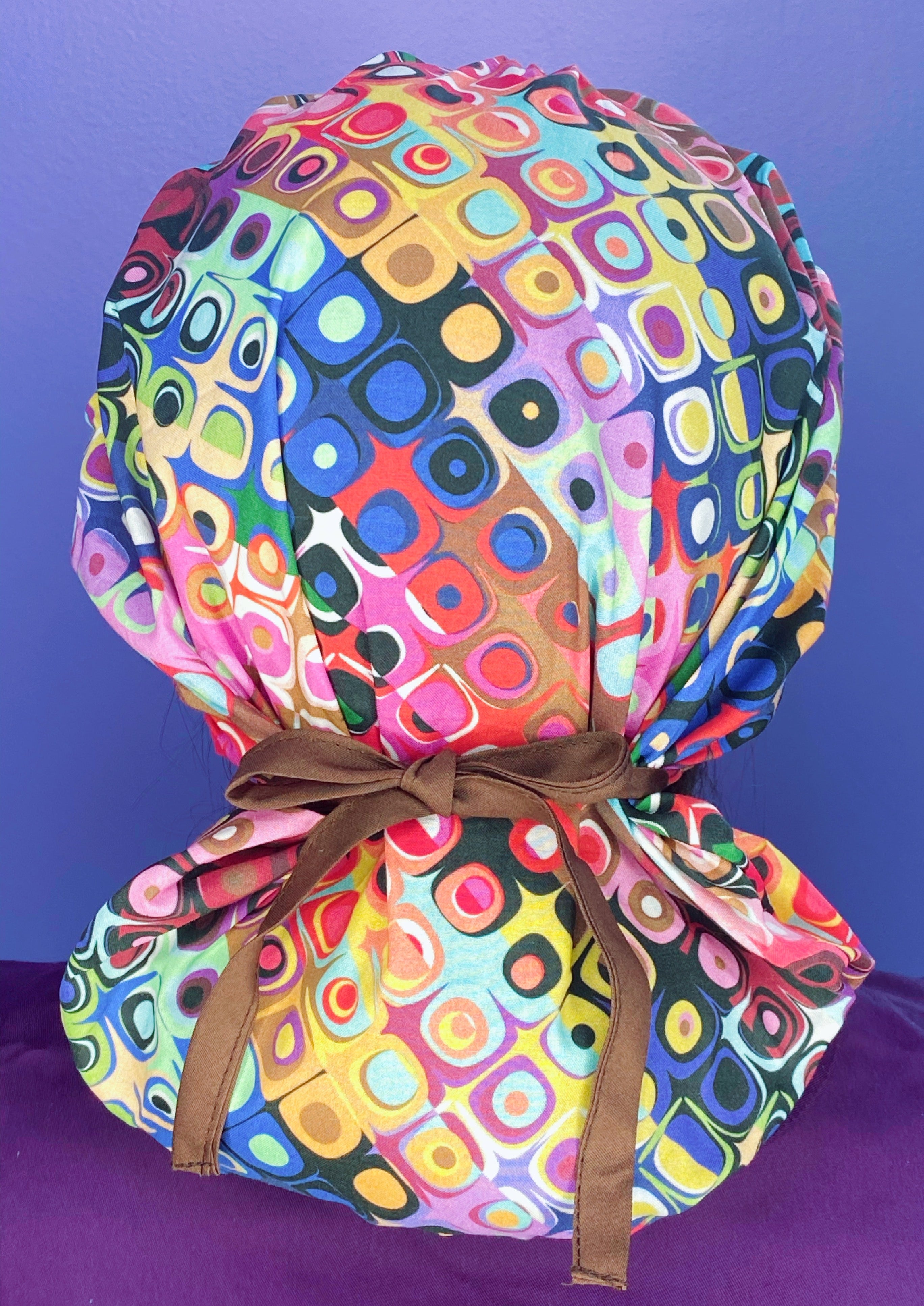 Kaleidoscope Geometric Shapes Colorful Bouffant