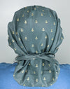 Metallic Gold Anchors on Black Bouffant