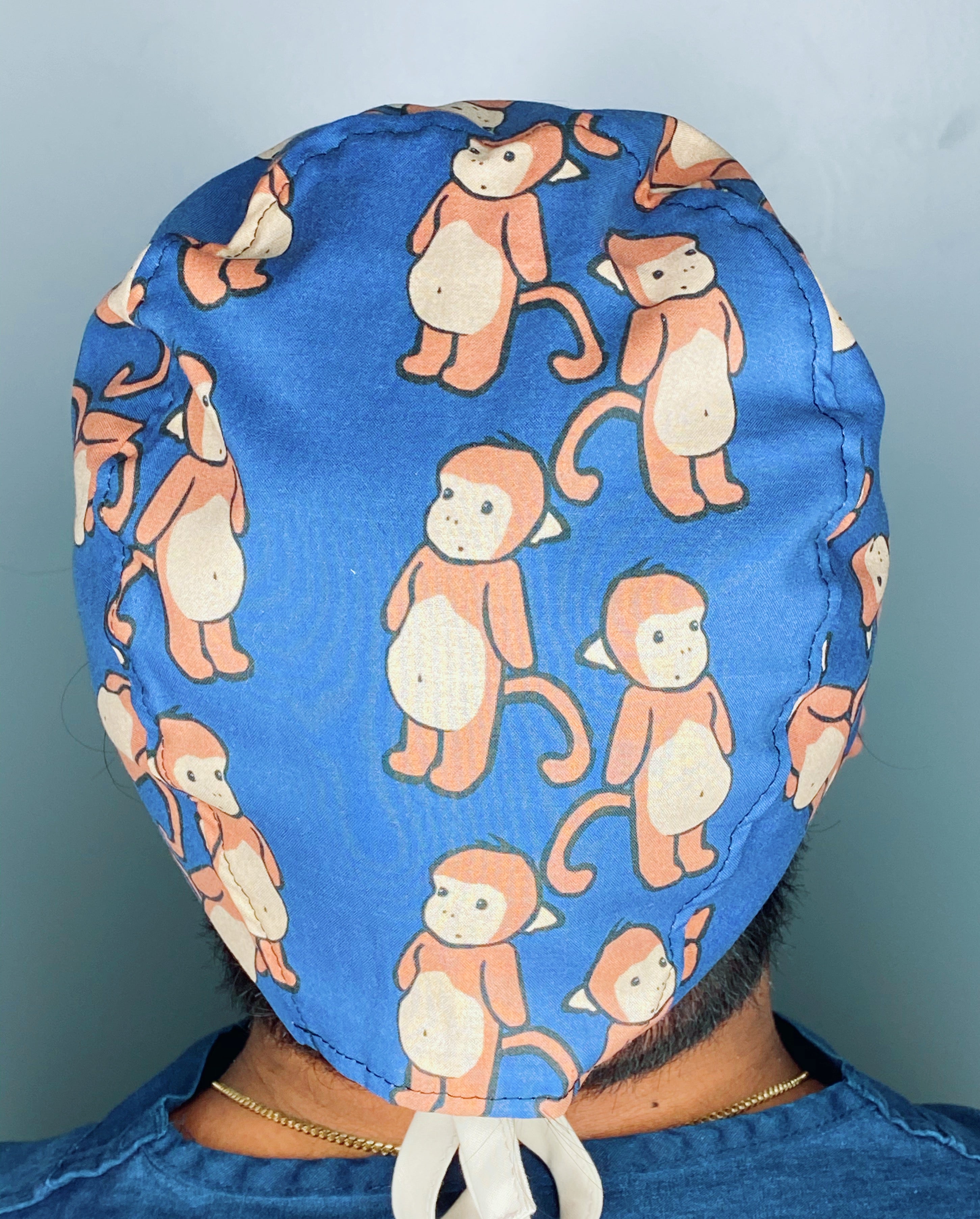 Cute Monkeys Unisex Animal Scrub Cap
