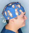 Cute Monkeys Unisex Animal Scrub Cap