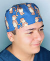 Cute Monkeys Unisex Animal Scrub Cap