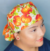 Pumpkins Floral Fall/Thanksgiving Ponytail