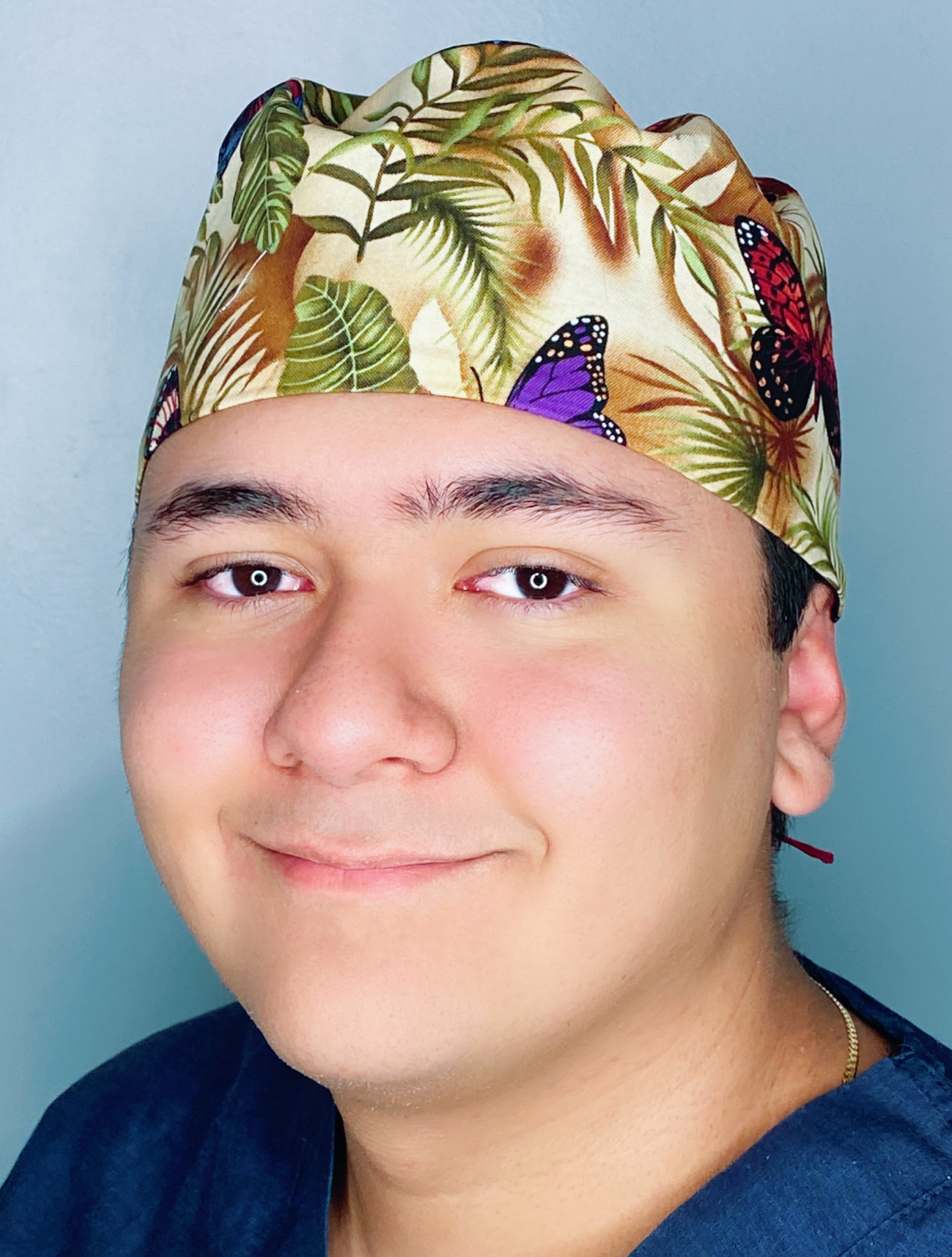 Neutral Butterflies Unisex Animal Scrub Cap