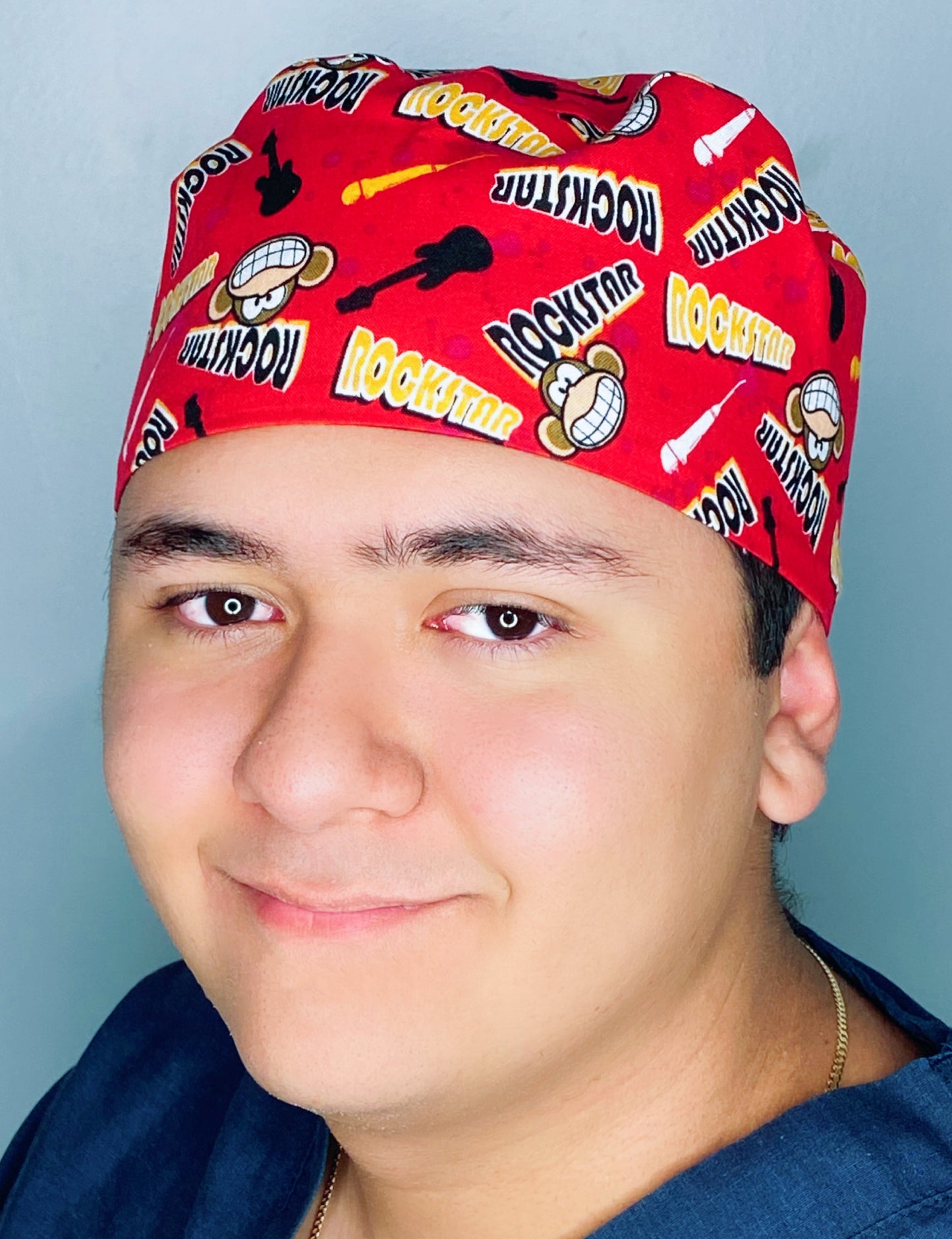 Rockstar Monkeys Unisex Animal Scrub Cap