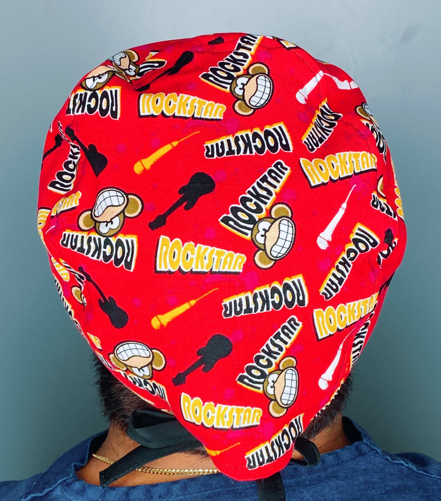 Rockstar Monkeys Unisex Animal Scrub Cap