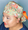 Orange Crate Farm Pumpkin Patch Floral Fall/Thanksgiving Ponytail