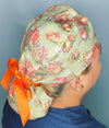 Orange Crate Farm Pumpkin Patch Floral Fall/Thanksgiving Ponytail