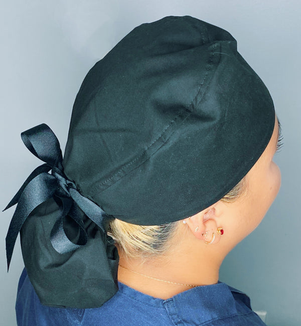 Spray Paint Paw Print Heart Themed Solid Color Ponytail
