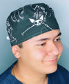 Skeleton Sphynx Cats Unisex Animal Scrub Cap