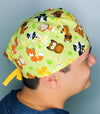 Cute Forest Animals Unisex Animal Scrub Cap