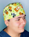Cute Forest Animals Unisex Animal Scrub Cap