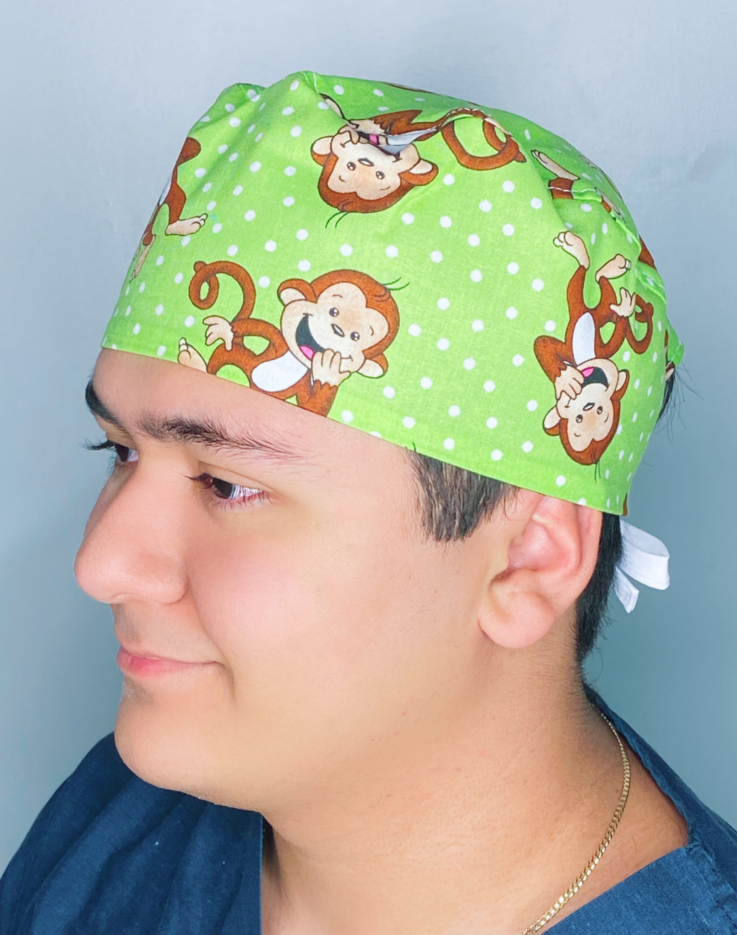 Laughing Monkeys Unisex Animal Scrub Cap