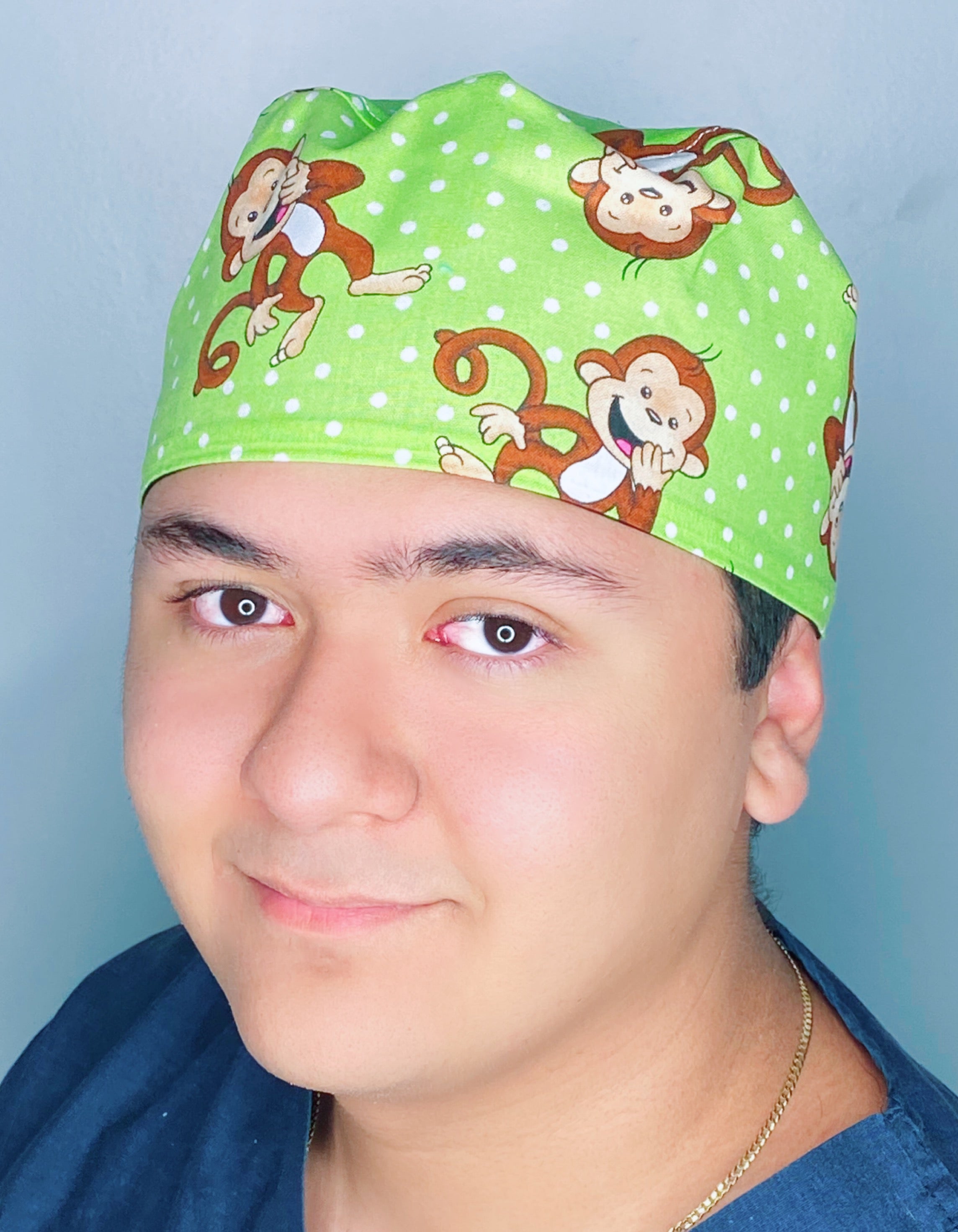 Laughing Monkeys Unisex Animal Scrub Cap