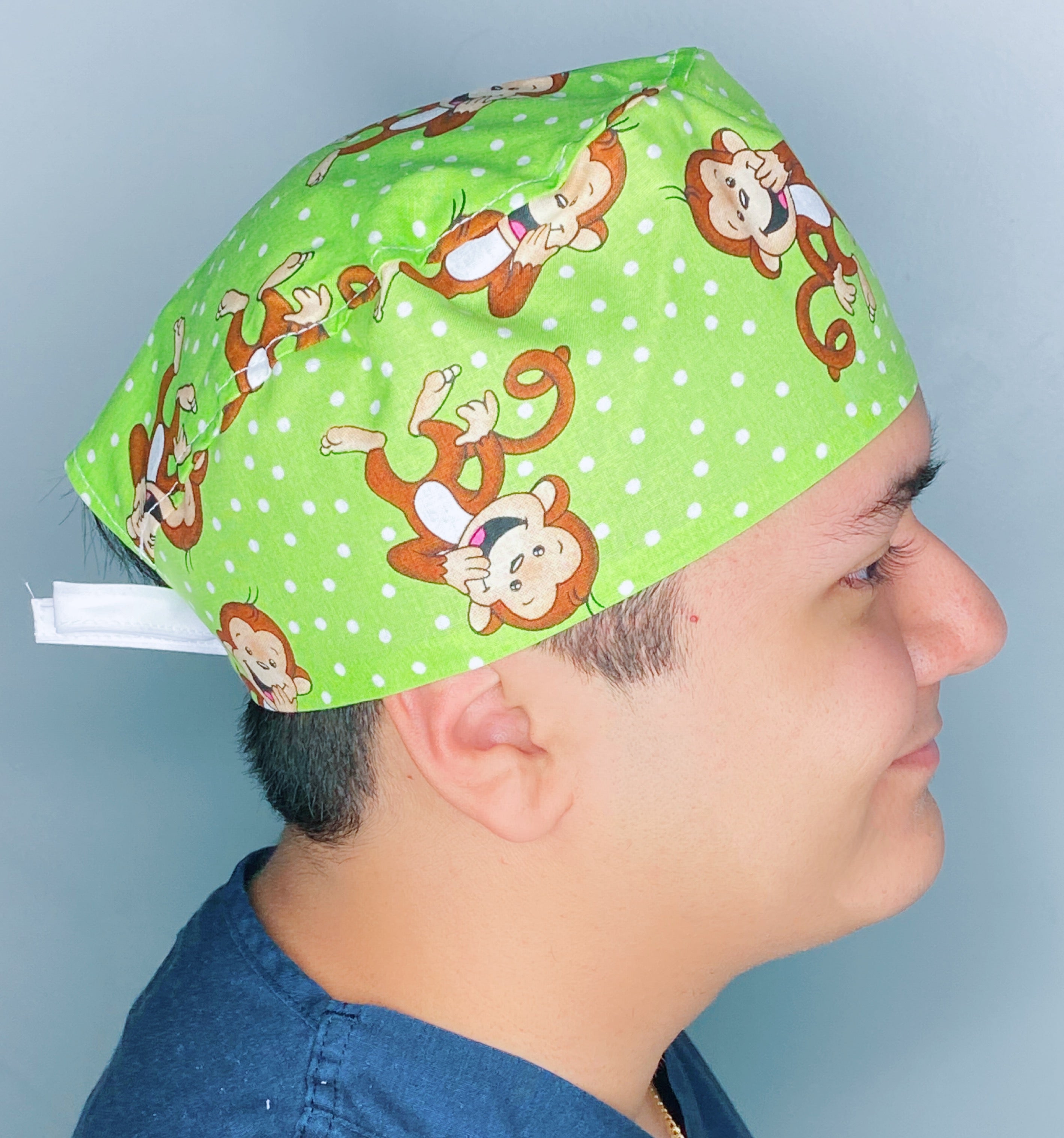 Laughing Monkeys Unisex Animal Scrub Cap