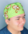 Laughing Monkeys Unisex Animal Scrub Cap