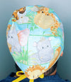 Adorable Baby Zoo Animals Unisex Animal Scrub Cap