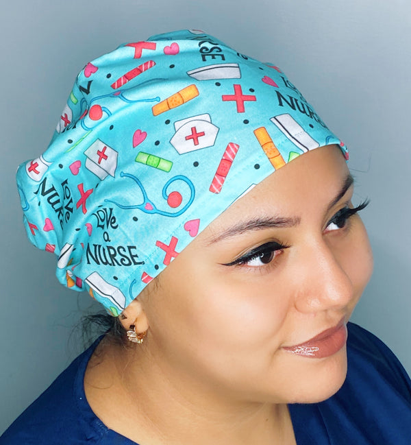Love A Nurse Aqua Medical Themed Design Euro