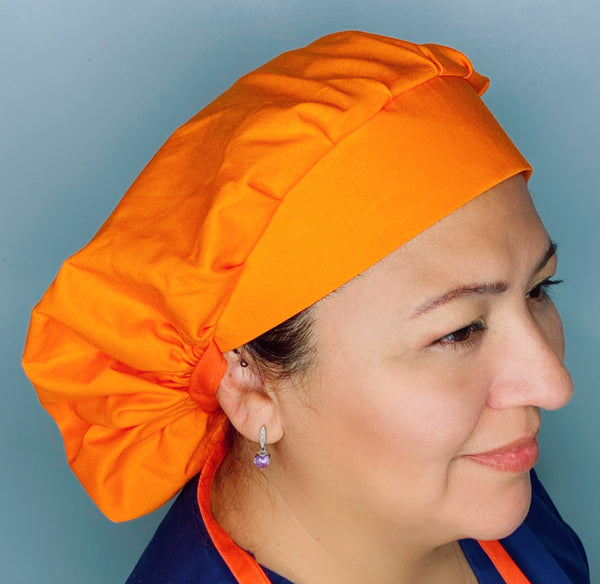 Solid Color "Orange" Bouffant