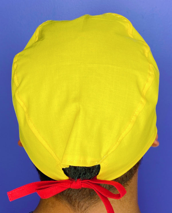 Ladybugs Embroidered Custom Solid Color Unisex Scrub Cap