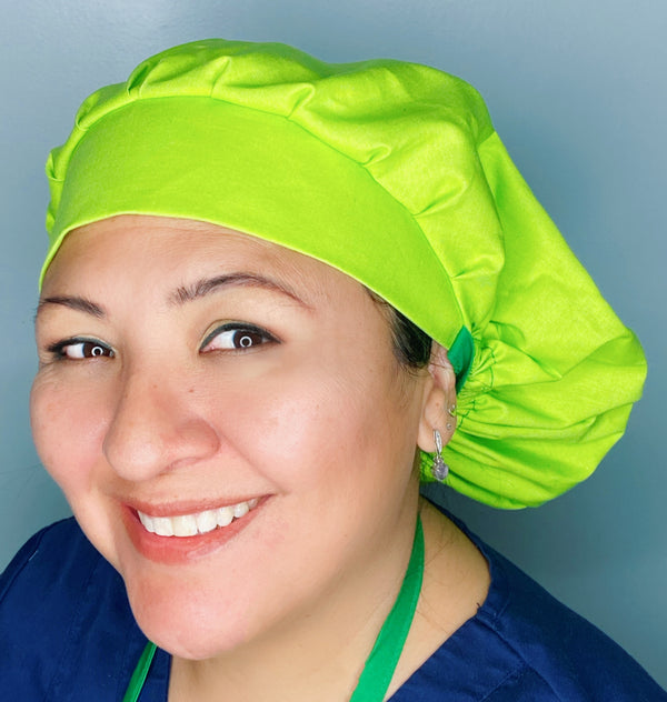 Solid Color "Chartreuse" Bouffant