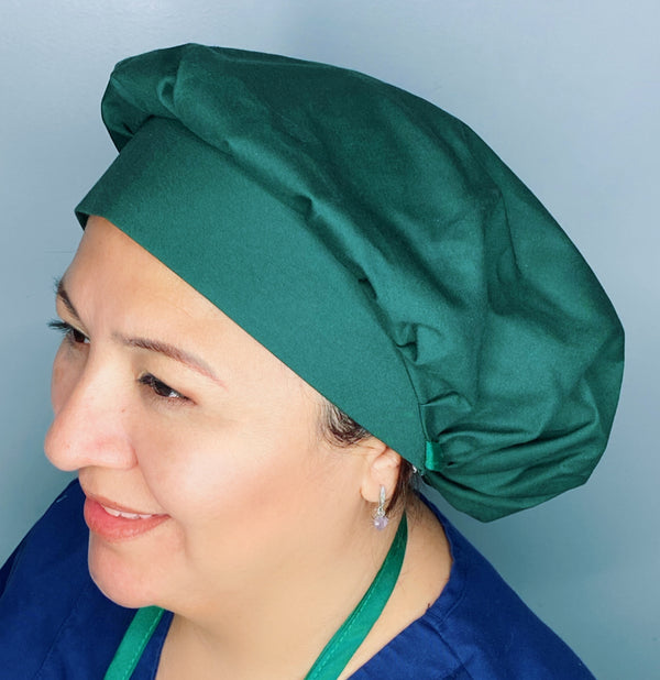 Solid Color "Hunter Green" Bouffant