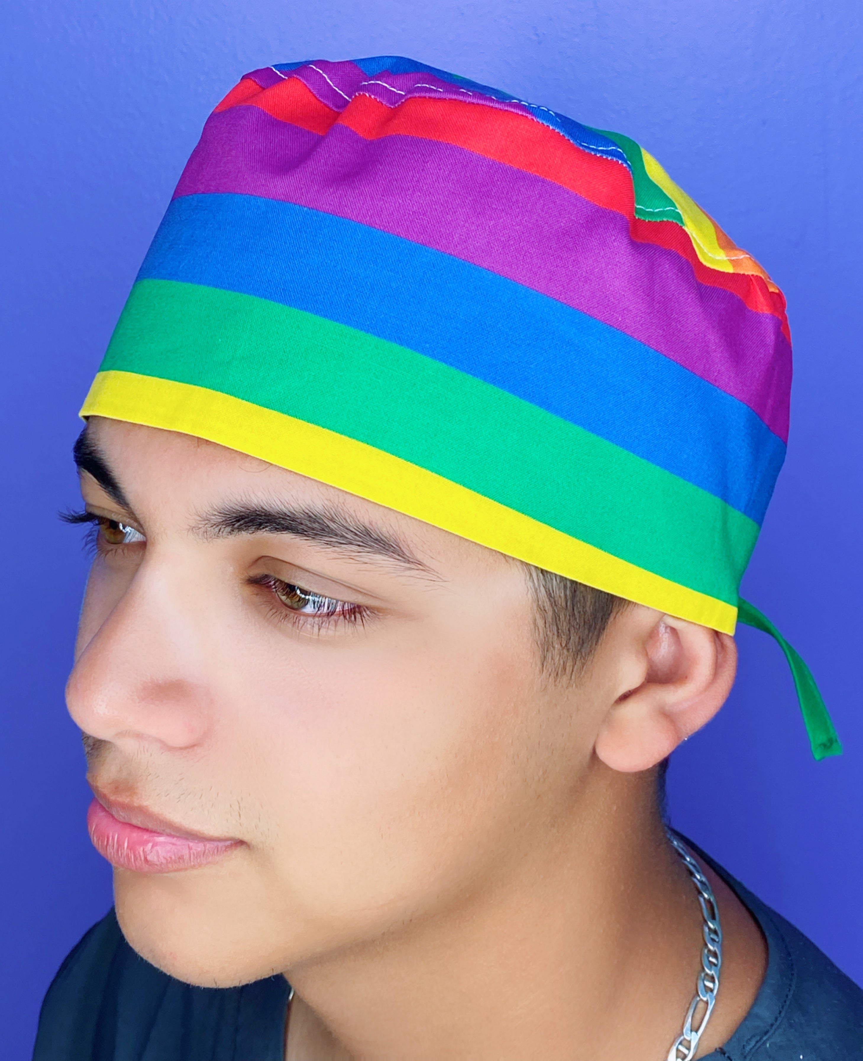 Pride Rainbow Flag LGBTQ+ Awareness Unisex Awareness Scrub Cap