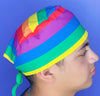 Pride Rainbow Flag LGBTQ+ Awareness Unisex Awareness Scrub Cap