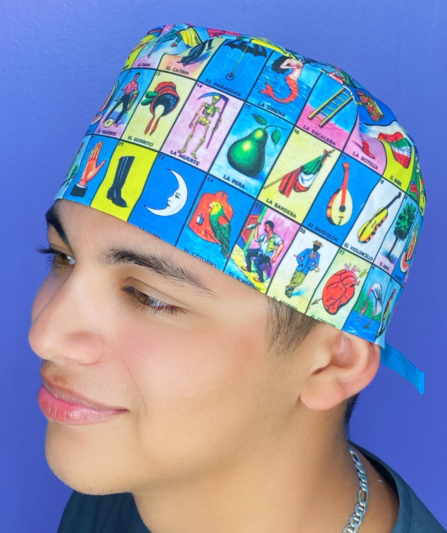 Mexican Loteria Game Unisex Geek Scrub Cap