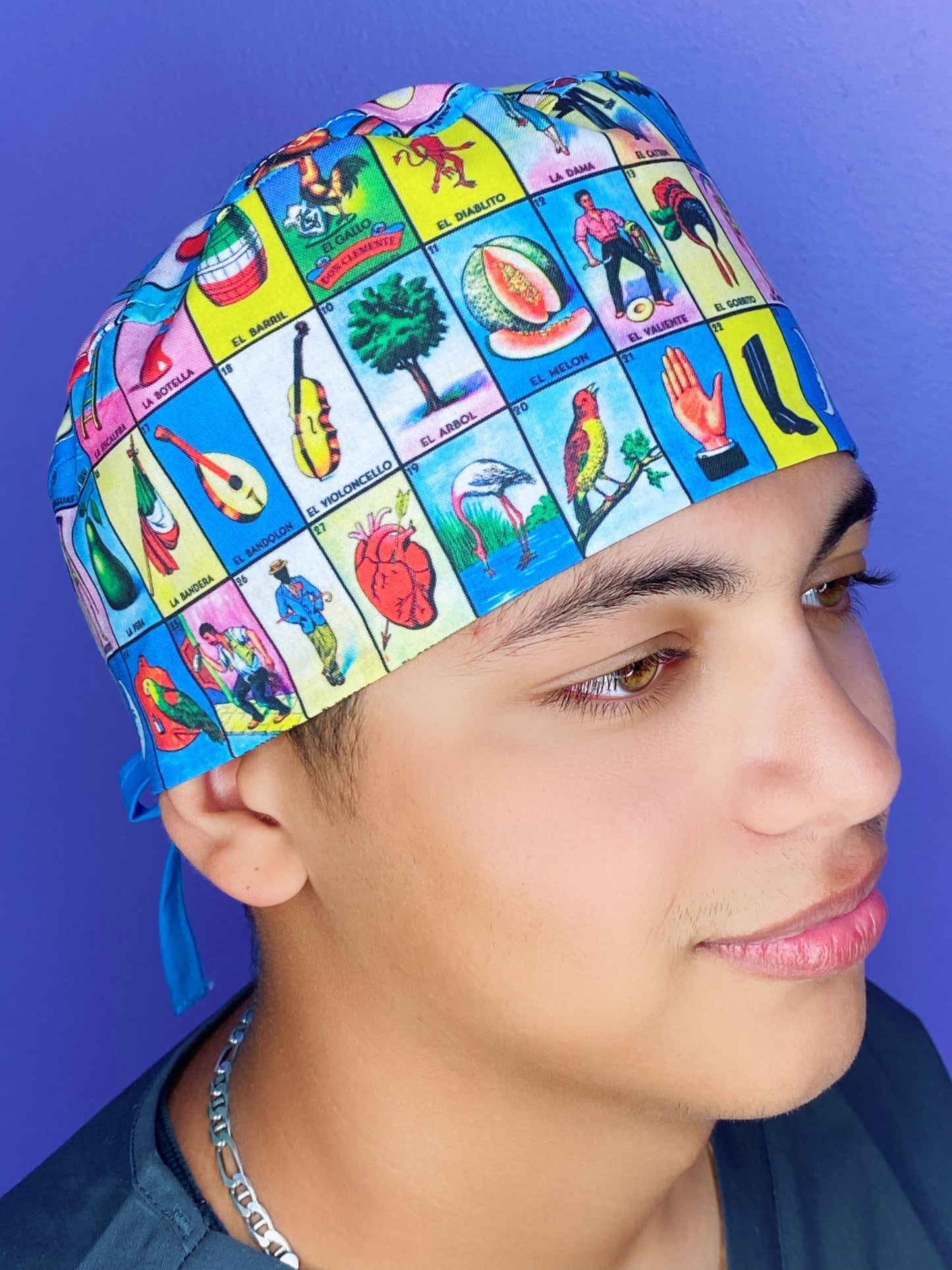 Mexican Loteria Game Unisex Geek Scrub Cap