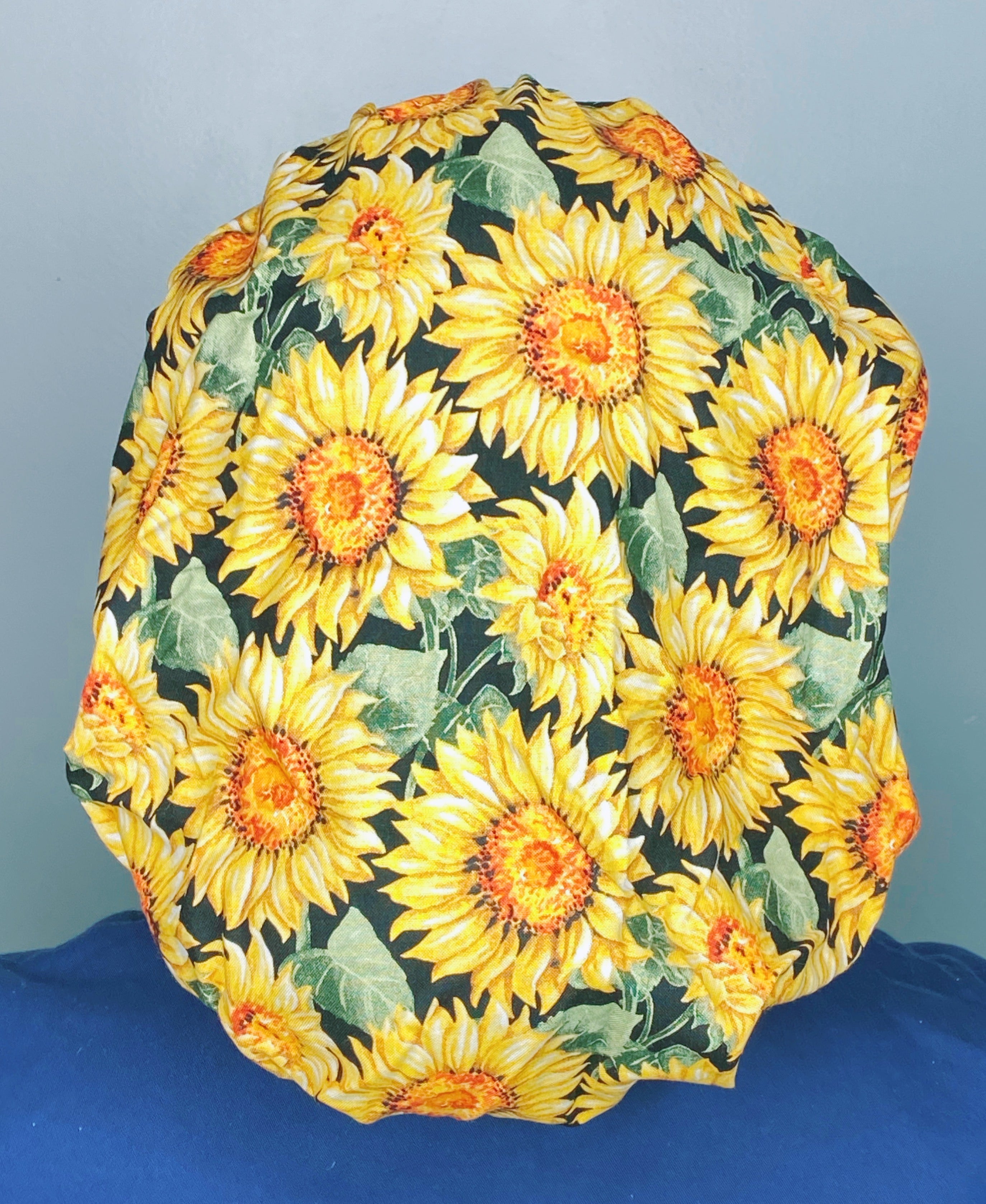 Sunflowers Floral Thanksgiving/Fall Holiday Themed Bouffant