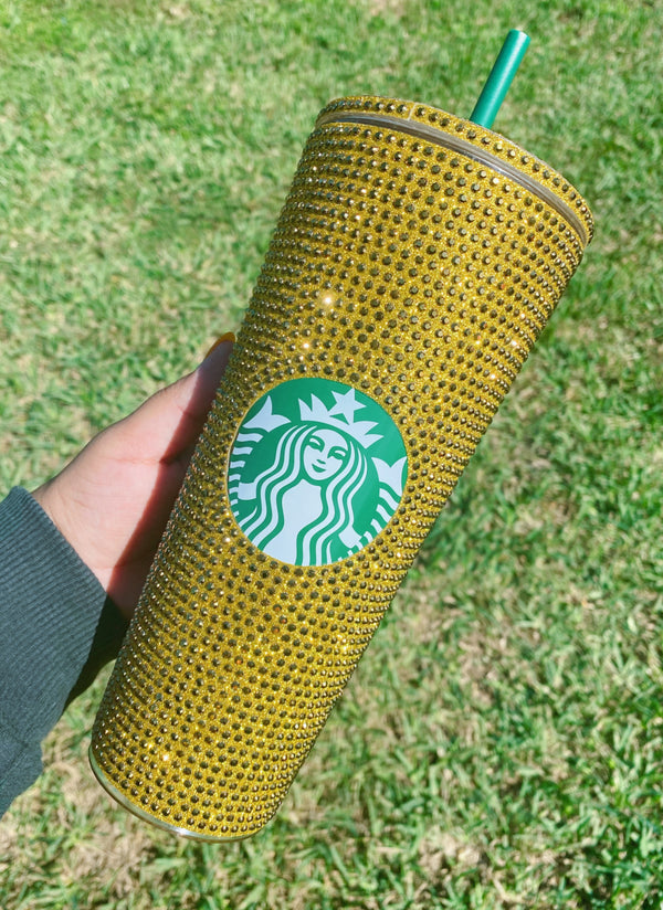 Custom Glitter Rhinestone 24oz Starbucks Acrylic Tumbler