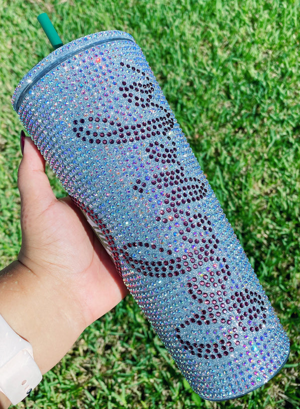 Custom Personalized with Name Glitter Rhinestone 24oz Starbucks Acrylic Tumbler