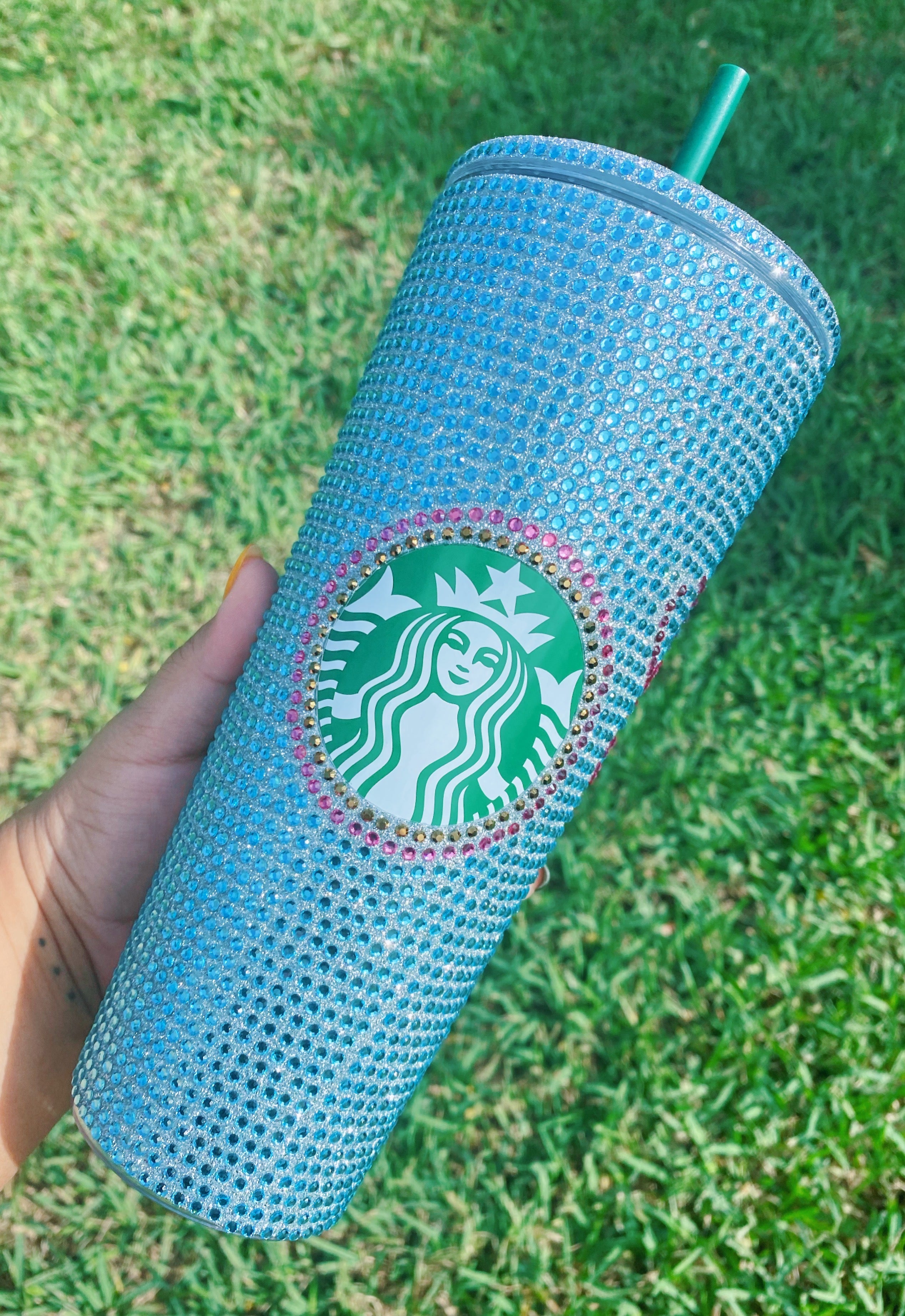 Nurse Glitter Rhinestone 24oz Starbucks Acrylic Tumbler