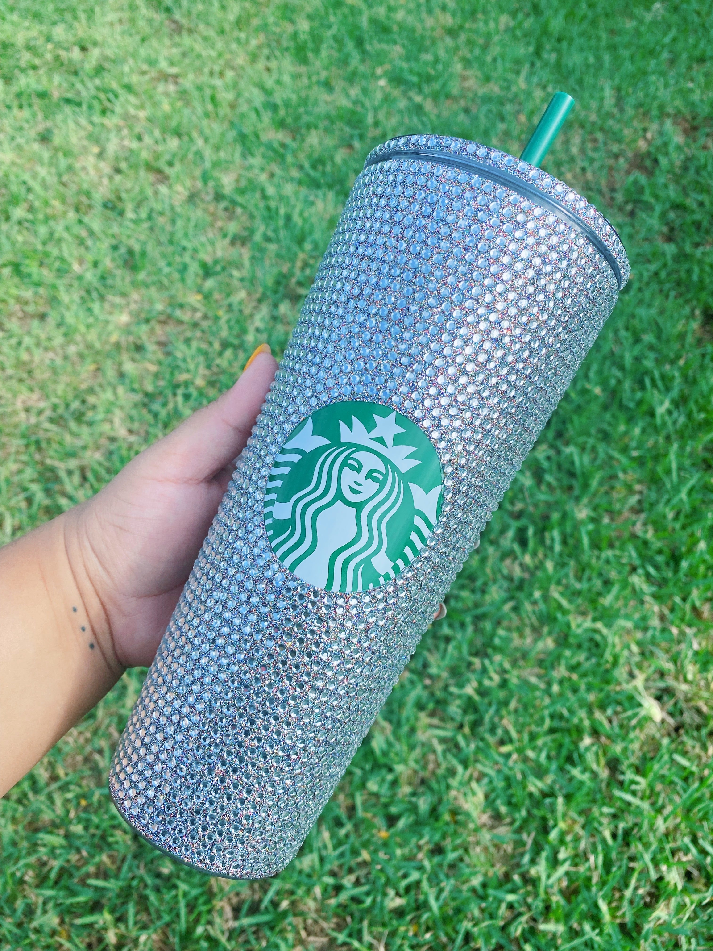 Custom Glitter Rhinestone 24oz Starbucks Acrylic Tumbler