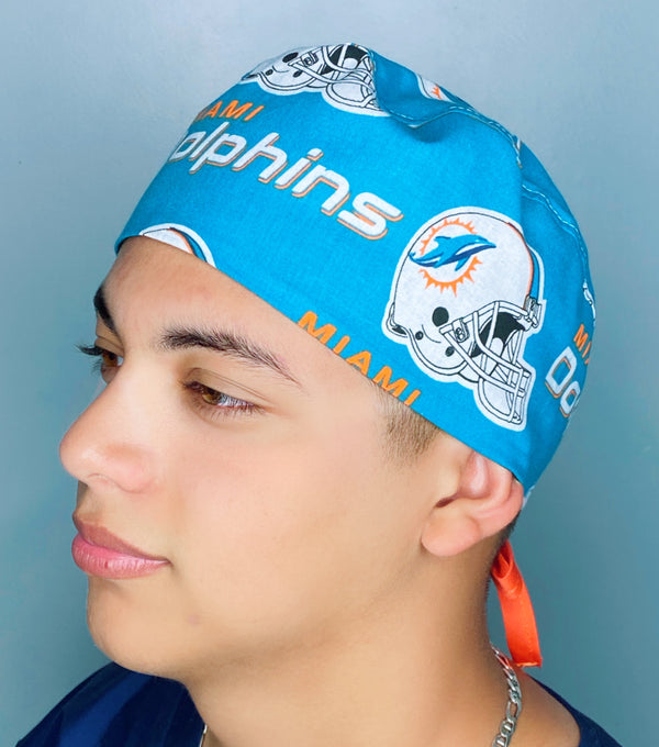 Miami Football Team Unisex Sport Scrub Cap