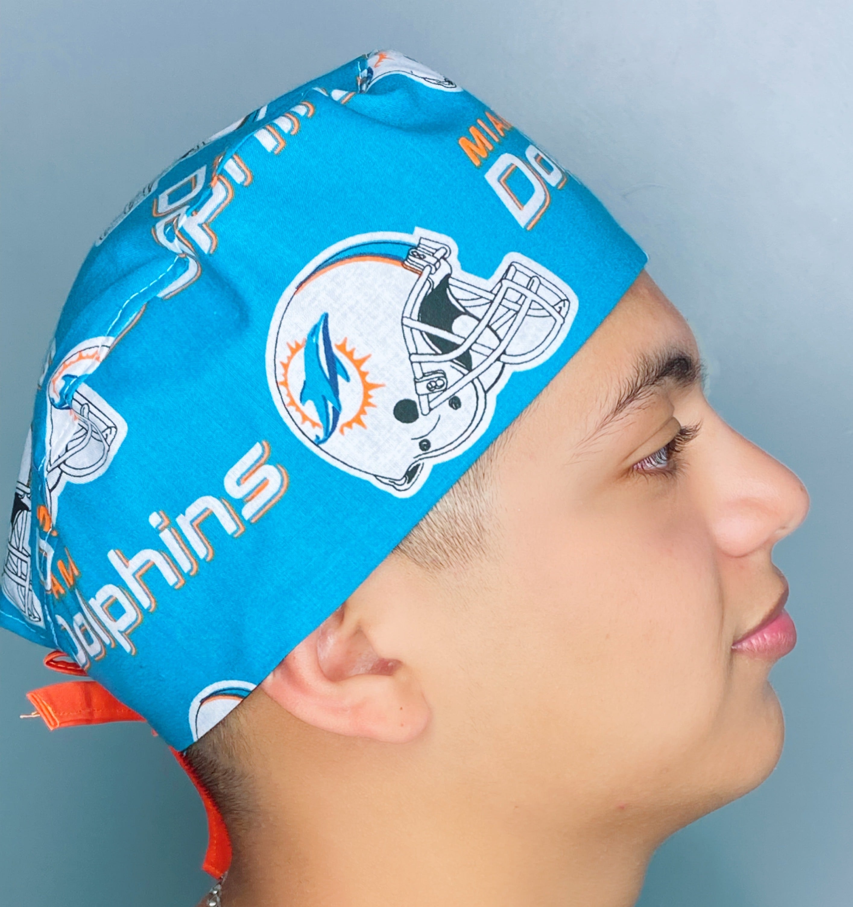 Miami Football Team Unisex Sport Scrub Cap