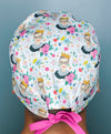 RBG Ruth Famous Person Floral Design Unisex Geek Scrub Cap