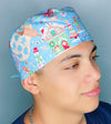 Baking Cookies For Santa Christmas/Winter themed Unisex Holiday Scrub Cap