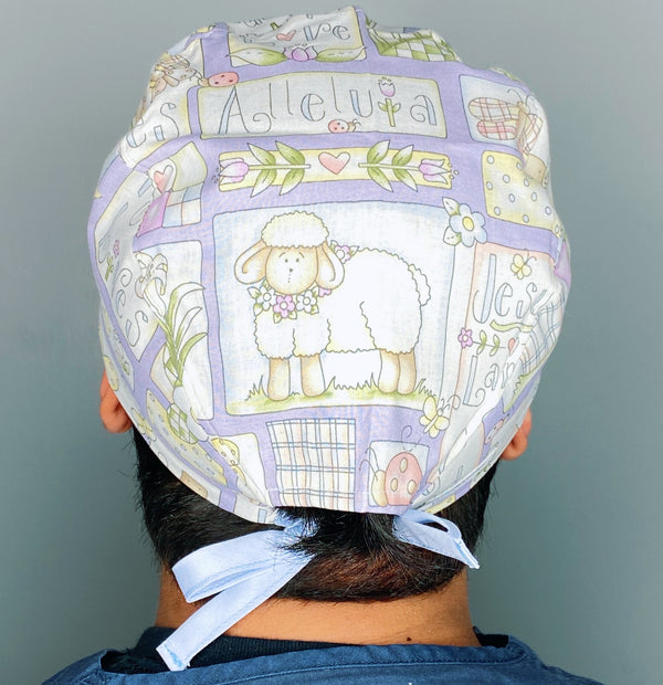 Faith, Hope & Love Easter Unisex Holiday Scrub Cap