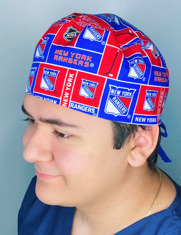 New York Hockey Team Unisex Sport Scrub Cap