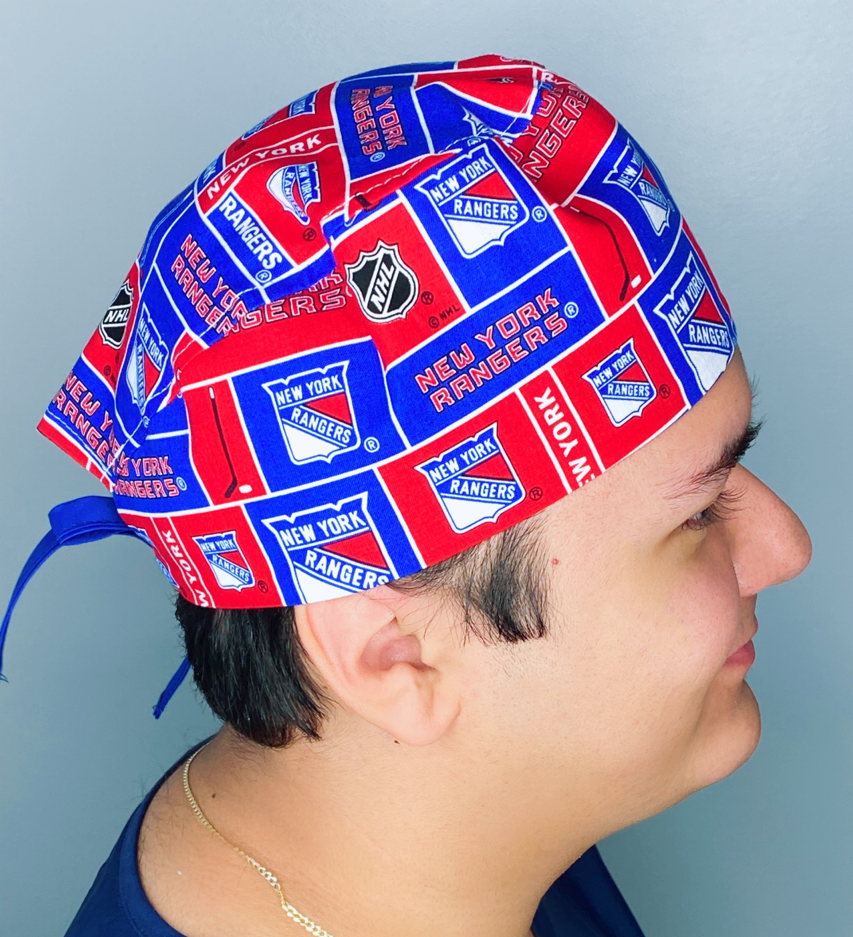 New York Hockey Team Unisex Sport Scrub Cap